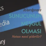 Wordpress - sunucunun meşgul olması hatası nasıl giderilir - hyturkyilmaz - hasan yasin türkyılmaz blog
