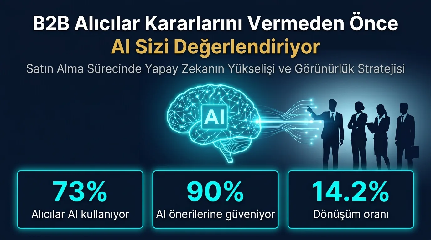 B2B Alıcılar Kararlarını Vermeden Önce AI Sizi Değerlendiriyor