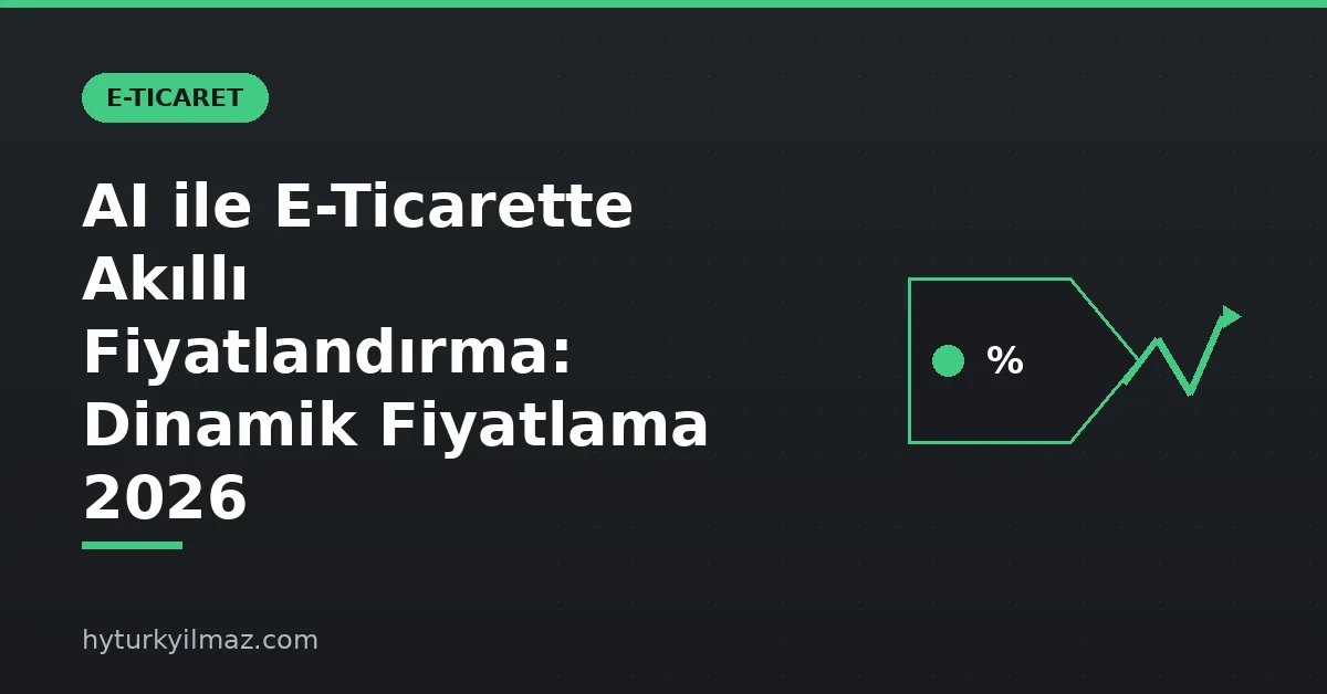 AI ile eticarette akilli fiyatlandirma