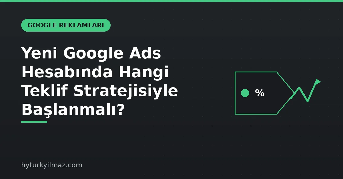 Yeni Google Ads Hesabında Hangi Teklif Stratejisiyle Başlanmalı? - kapak görseli